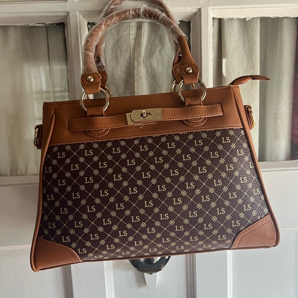 Danbury Mint Brown Patterned Handbag with handles & shoulder strapbrand new - Picture 1 of 13